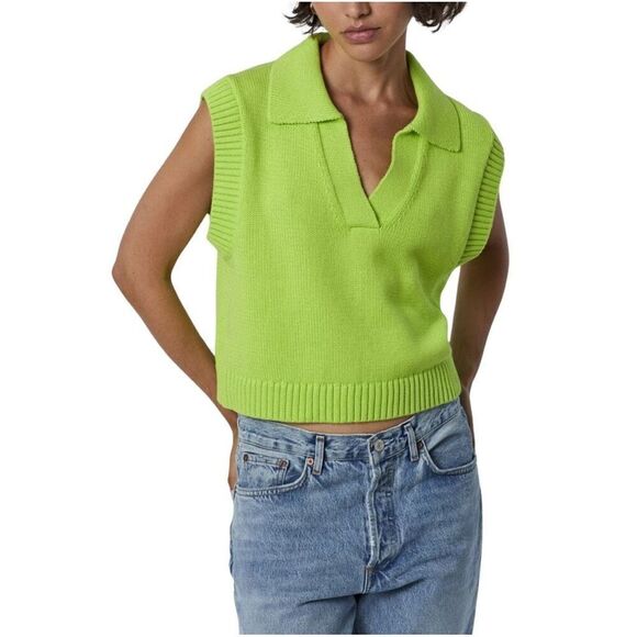 Velvet by Graham & Spencer Avalon Neon Sweater Tank Large *Flawed Gem* - Picture 1 of 10